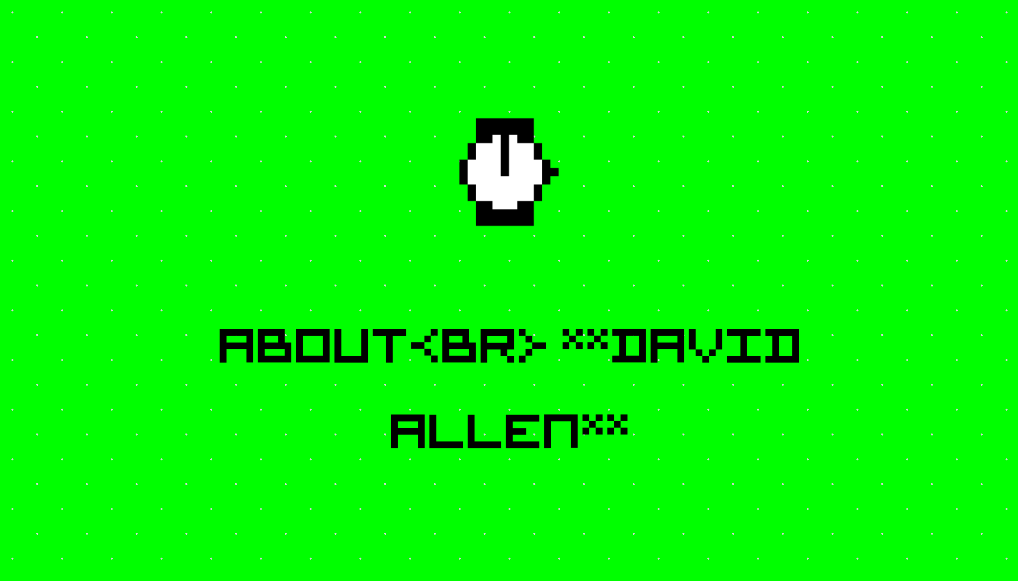 About David Allen on HackerNoon